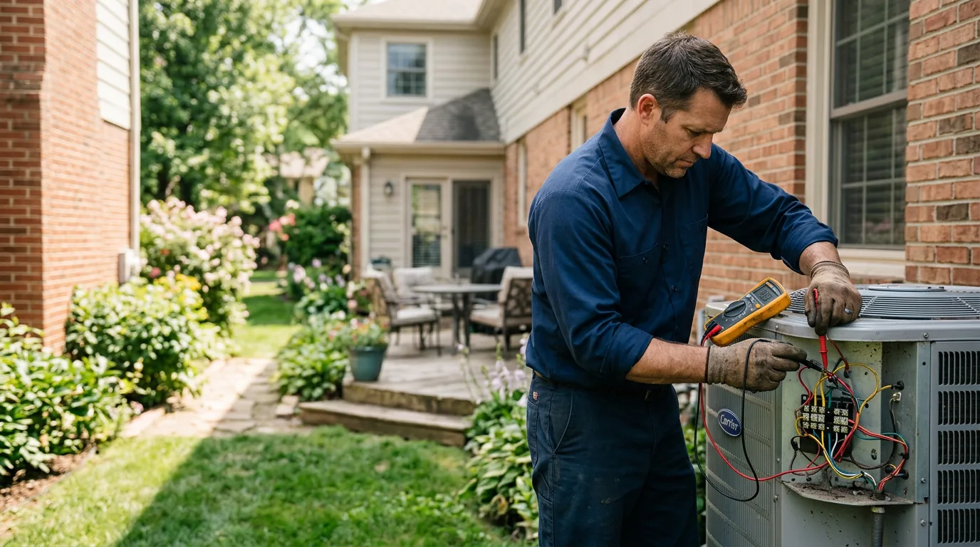 HVAC technician working near United, PA